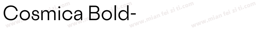 Cosmica Bold字体转换
